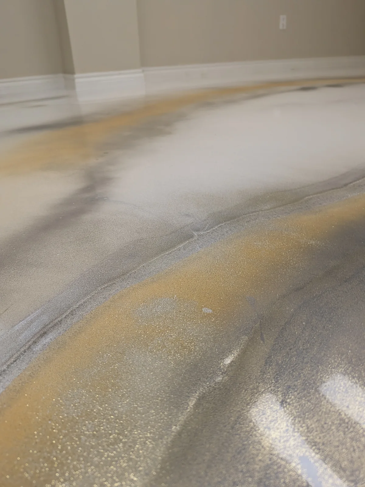 Close view of a completed Yamo epoxy floor